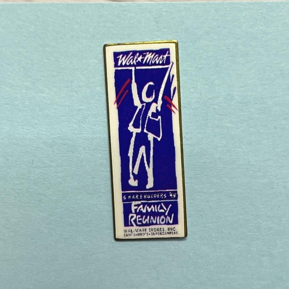 Walmart Shareholders Family Reunion Enamel Pin Vintage Corporate Collectible
